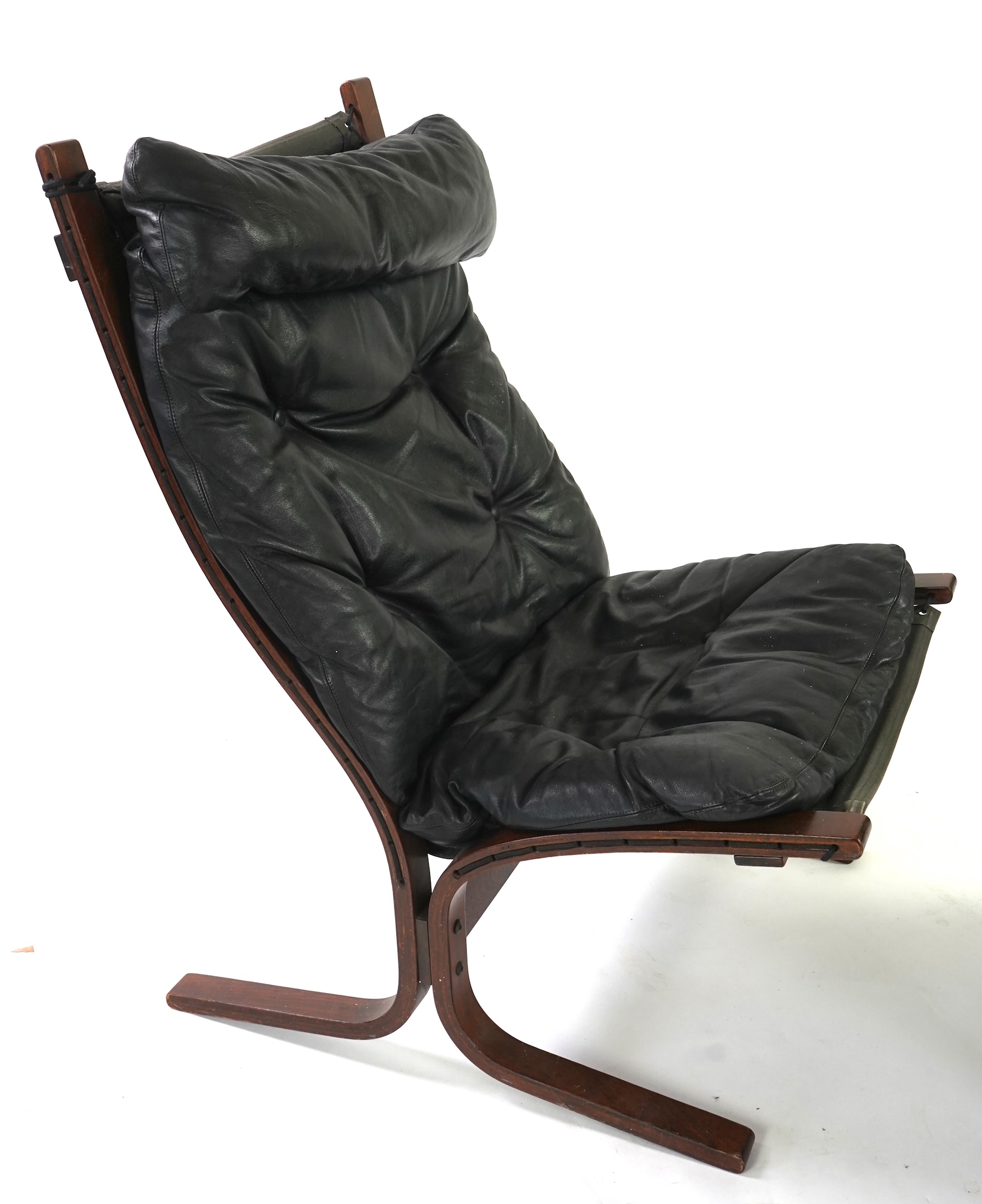 Ingmar Relling (Norwegian, 1920-2002) for Westnofa: A 'Siesta' lounge chair and ottoman